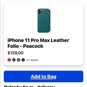 I phone 11 Pro Max Leather Folio